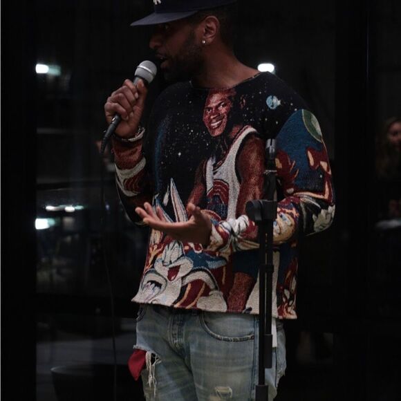 Vintage one of a kind  space jam Michael jordan looney tunes TAPESTRY - Picture 1 of 4